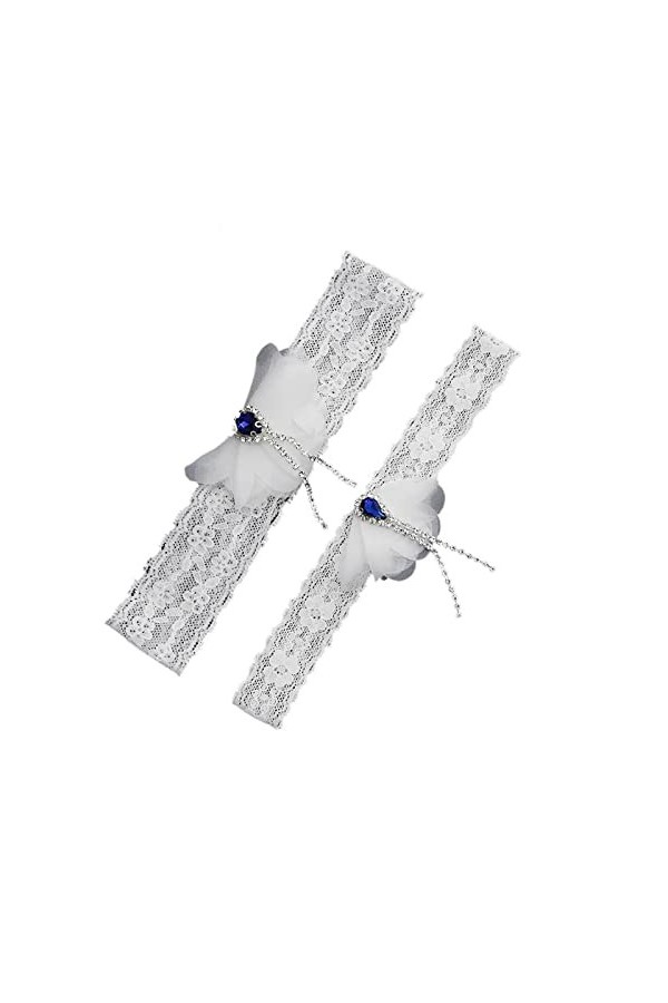 ACiyD Jarretière de Mariage pour Les mariées Jarretières de Mariage Mariage Blanc Jarretière en Dentelle pour Mariage Accesso