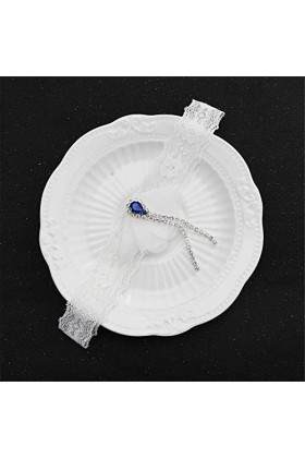 ACiyD Jarretière de Mariage pour Les mariées Jarretières de Mariage Mariage Blanc Jarretière en Dentelle pour Mariage Accesso