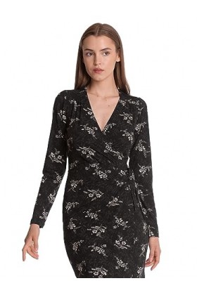 Vive Maria Reverie Wrap Robe portefeuille pour femme Noir, Noir , XL