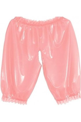 IDOBLO Latex 100% Caoutchouc Sexy Rose Boxer Shorts Érotiques Mémoires,Personnaliser,S