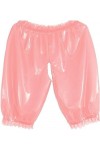 IDOBLO Latex 100% Caoutchouc Sexy Rose Boxer Shorts Érotiques Mémoires,Personnaliser,S