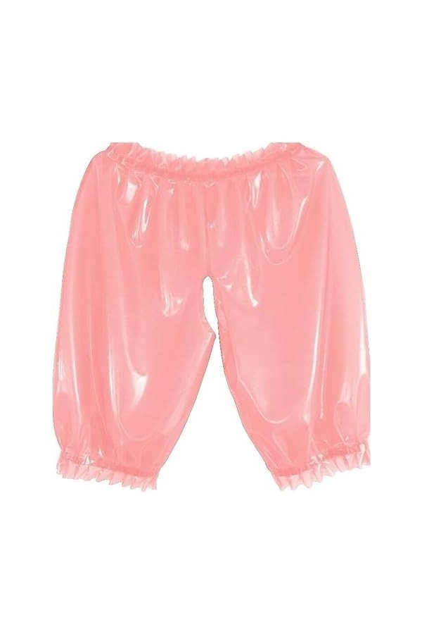 IDOBLO Latex 100% Caoutchouc Sexy Rose Boxer Shorts Érotiques Mémoires,Personnaliser,S