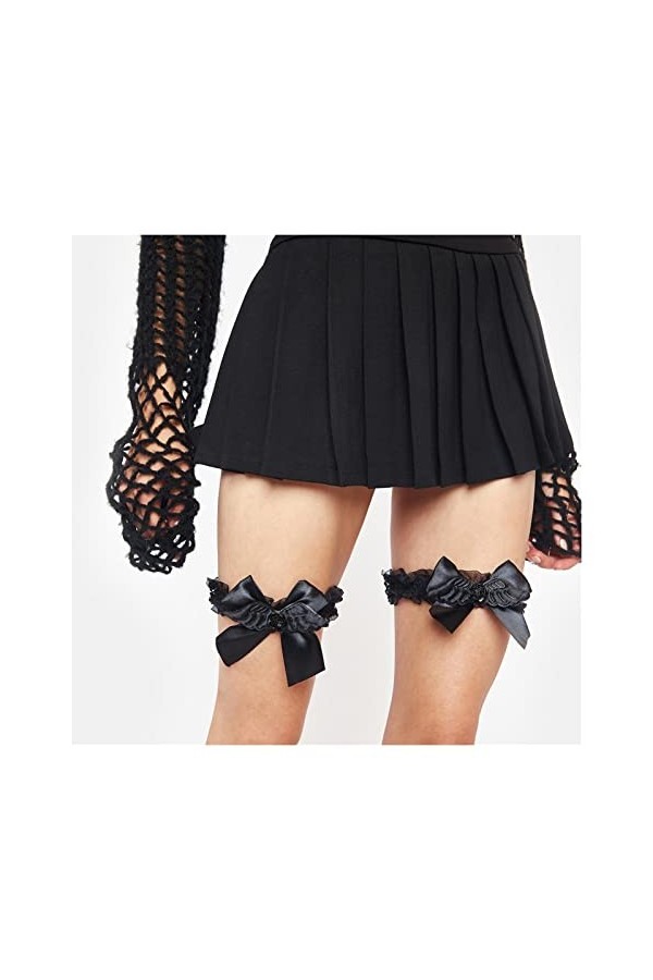 BAtlam Femmes Jarretières Élastiques Dentelle Floral Cuisse Anneau Jarretière Mariée Fête De Mariage Jambe Jarretière Ceintur