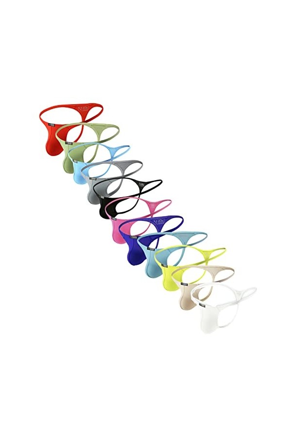 Faringoto String et string pour homme - Taille basse - Taille S à XXL, 11 couleurs., L