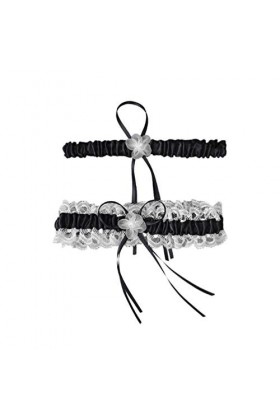 ACiyD Ceinture 1 Paire de Jarretelles de mariée Ceintures Anneau de Cuisse en Dentelle Bande de Jambe Florale pour la fête de