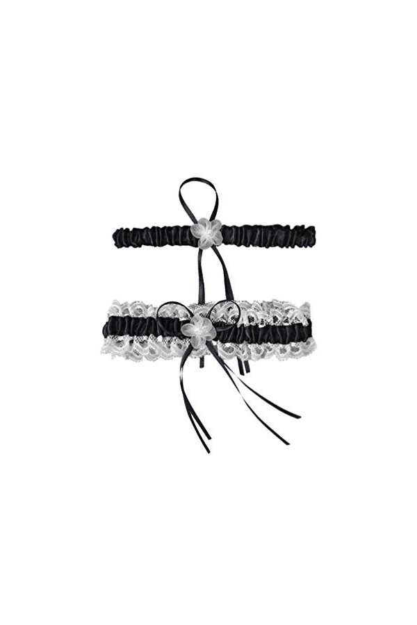 ACiyD Ceinture 1 Paire de Jarretelles de mariée Ceintures Anneau de Cuisse en Dentelle Bande de Jambe Florale pour la fête de