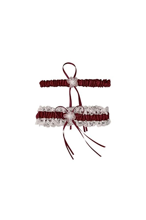 ACiyD Ceinture 1 Paire de Jarretelles de mariée Ceintures Anneau de Cuisse en Dentelle Bande de Jambe Florale pour la fête de