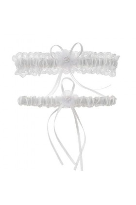 Jarretière de mariage en dentelle florale,accessoires de mariage mariée sexy dentelle jambe anneau jarretière-noir_Taille uni