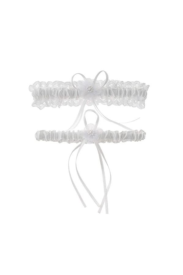 Jarretière de mariage en dentelle florale,accessoires de mariage mariée sexy dentelle jambe anneau jarretière-noir_Taille uni