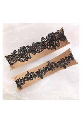 ACiyD Paire/2 pièces - jarretière pour Femme Dentelle Florale Sexy jarretière Dames Mariage Nuptiale Cuisse enfermer Chausset