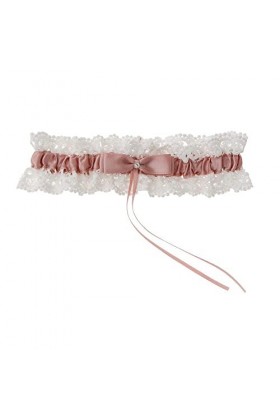 Jarretière en dentelle pour dames,accessoires pour anneau de jambe en dentelle avec nœud sexy-Jaune clair_Taille unique,Ceint