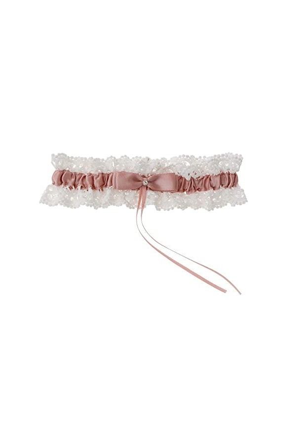 Jarretière en dentelle pour dames,accessoires pour anneau de jambe en dentelle avec nœud sexy-Jaune clair_Taille unique,Ceint