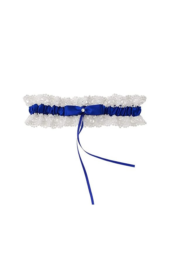 Jarretière en dentelle pour dames,accessoires pour anneau de jambe en dentelle avec nœud sexy-Jaune clair_Taille unique,Ceint