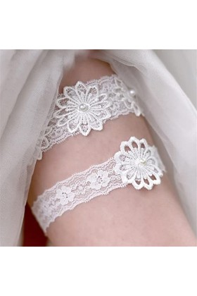 ACiyD Jarretière de Mariage pour Les mariées Mariage Nuptiale Bal jarretière en Dentelle mariée jarretière Ceintures pour Mar