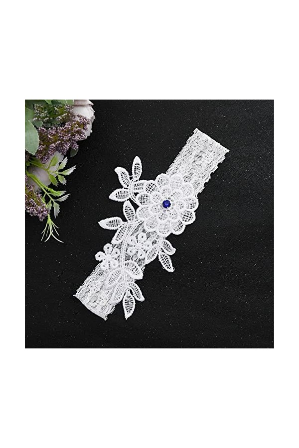 ACiyD Jarretière de Mariage pour Les mariées Ensemble de Porte-Jarretelles en Dentelle Parties Accessoires de Mariage pour Ma