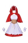 Chuanhua Re:Life in a different world from zero Ram Rem Robe de cosplay Petit chaperon rouge Cosplay pour femme XXL 