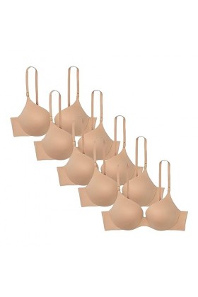 JEShifangjiusu Soutien-Gorge en U pour Femmes, Dos Lifté Soutien-Gorge Push-Up Respirant Soutien-Gorge T-Shirt à Bretelles Ré