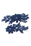 2pcs Jarretière Marine Broderie Floral Sexy Jarretières Cuisse Anneau De Mariée Dentelle Jambe Anneau Color : C, Size : 2pcs