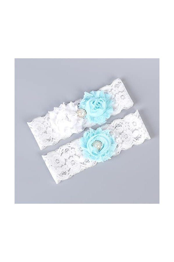 Vert Applique Floral Mariage Perles Sexy Jarretières 2pcs ensemble pour Femmes Mariée Cuisse Anneau Accessoires De Mariée Jam