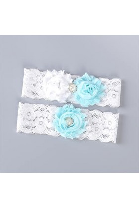 Vert Applique Floral Mariage Perles Sexy Jarretières 2pcs ensemble pour Femmes Mariée Cuisse Anneau Accessoires De Mariée Jam