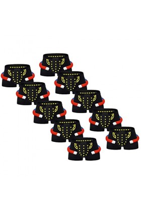 XSION Men Strong Magnetic Short De Soins De Santé De Thérapie Caleçon Confort Caleçon U-Pouch, 3/5/10-Packs Noir Color : 1