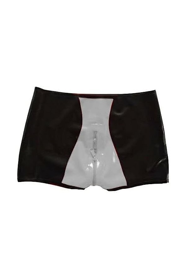 IDOBLO Latex Caoutchouc Femmes Pantalon Shorts Zipper Costume Pantalon,Couleur Personnalisée,S