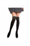 Femmes Bow Lace Cuissardes Bas Opaques sur Le Genou Chaussettes Bas Jambières, Chaussettes Kawaii Lolita, Robe Faveurs Quotid