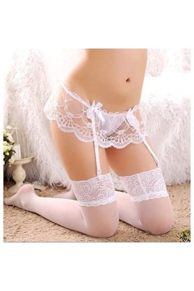 Bas Sexy Bas Sexy Femme Stretchy Rivet Dentelle Haut Cuissardes Bas Maille Cuissardes Bonneterie Mode Femmes Bas Collants IA