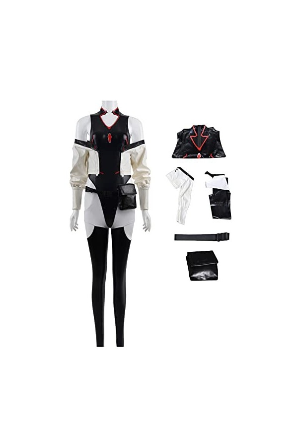 Foanja Déguisement Lucy Femme Edgerunners Pirates informatiques Lucy Sexy Compléter Anime Uniforme Halloween Carnaval Anniver
