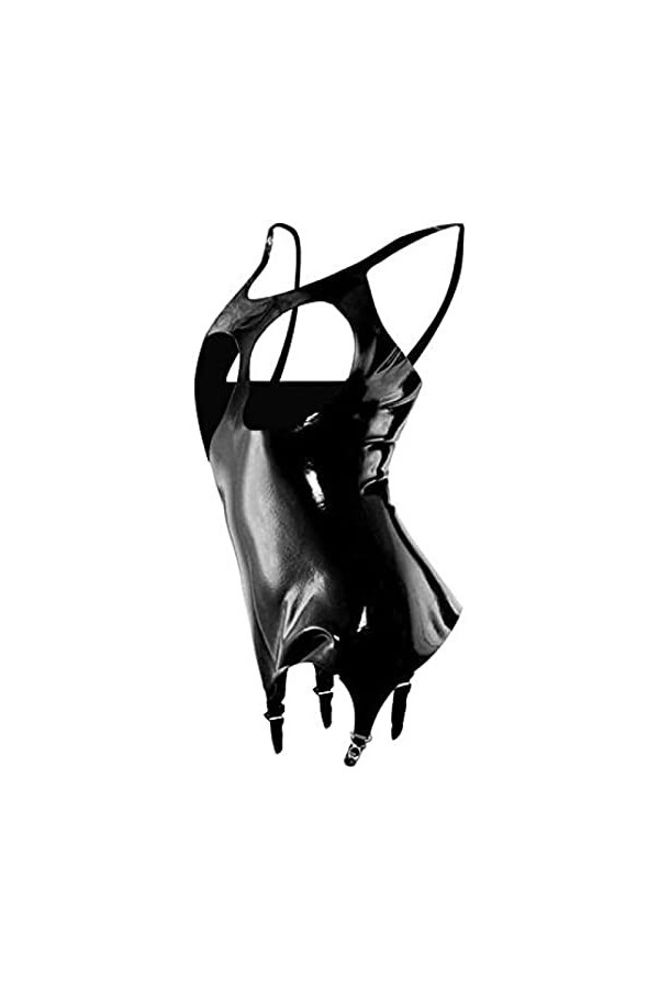 Corset Sans Cupless En Caoutchouc Noir Pour Femmes Avec Clips De Bretelles,Rouge,Grand
