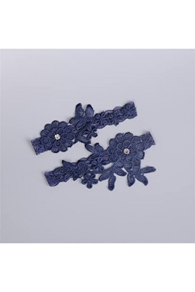 Jarretières de mariage Blue Flower Sexy Jarretières 2pcs ensemble pour WomenBride Nouvel Anneau de Cuisse Jarretière de Jambe