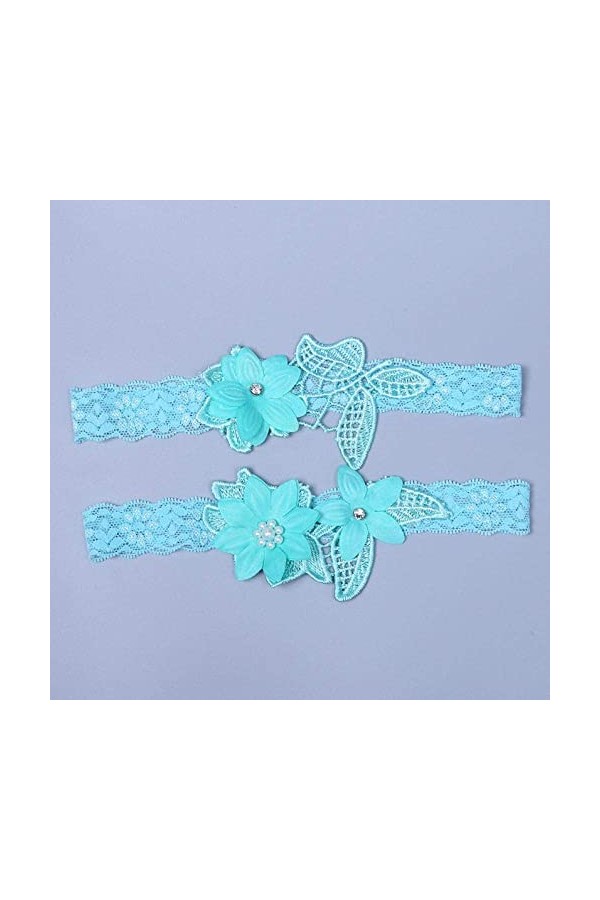 Mariage de mariée Jarretière cadeau pour mariée, jarretière en dentelle de mariée-vert menthe_taille unique, robes de mariée 