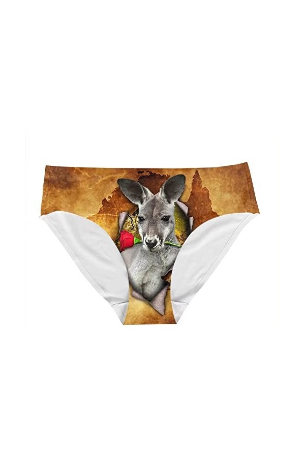 Cumagical Sous-vêtements sexy pour femme Motif animal rétro - - X-Large