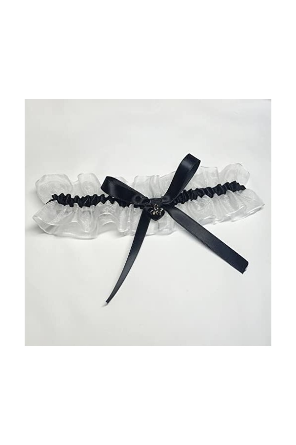 Jarretière de mariée Jarretière en Dentelle européenne et américaine Ruban Bow Lace Leg Ring Accessoires de Mariage de mariée