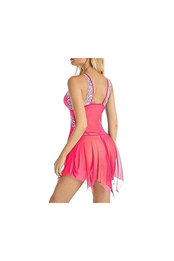 Costumes érotiques pour femmes FemmesChemises de nuit et chemises de nuit Grande taille Femmes Lingerie sexy Porno Fermeture 