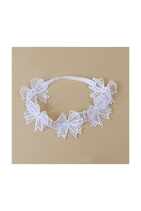 EXENXA Mariage Mariée Blanc Dentelle Arc Jambe Anneau Loli Fleur Mariage Sexy Taille Unique Jambe Accessoires Couleur : Blan