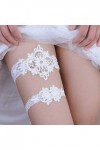 ACiyD Dames Ceinture mariée jarretière élastique élégant Dentelle Jambe Bande Pied décor jarretière Ensemble Cuisse Anneau Or