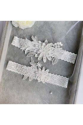 ACiyD Dames Ceinture mariée jarretière élégant élastique Dentelle Jambe Bande Ornements Accessoire Cuisse Anneau jarretière E