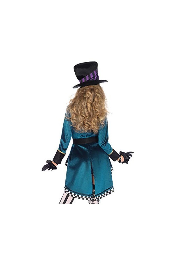 Leg Avenue Mad Hatter Adult Sized Costumes, Multicolor , Größe: L EUR 42-44 Femme