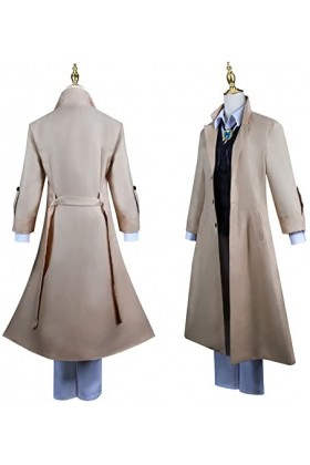 Foanja Dazai Osamu Déguisement Adulte Cosplay Bungo Stray Dogs Détective Dazai Osamu Compléter Anime Uniforme et Perruques po