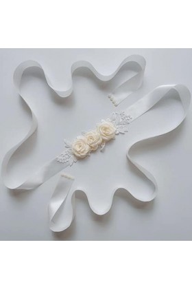 Sexy Femmes Filles Princesse Appliques Dentelle jarretière Jambe Anneau Robe Accessoires Fleur Ceinture Ceinture Mariage Cein