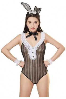 TAHALI Costumes pour Femmes Vêtements de Nuit pour Femmes Uniforme Sexy discothèque Sexy Lingerie Sexy 7306 S 7302 S 