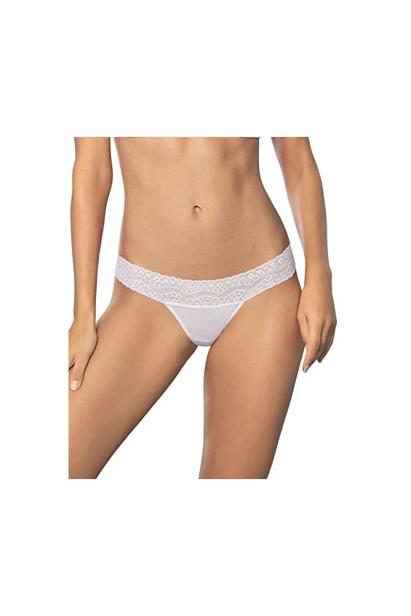 Leonisa String avec Taille en Dentelle Confortable