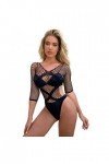 RWRAPS Ensemble Nuisette de Lingerie Sexy de Style Ouvert, Ensemble de Lingerie Sexy et délicate, Pyjama en résille Une pièce