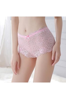 Culotte Sexy Dentelle Nue Tentation Boxer Culotte Respirant Grande Taille String en Dentelle Femme Culotte Confortables Culot