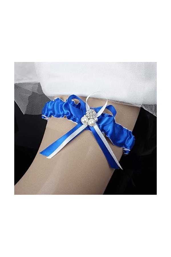 TONZN Jarretière élastiquée avec nœud en Dentelle, Robe de mariée Accessoires de Robe de mariée Haut de Gamme élégant Porte-J