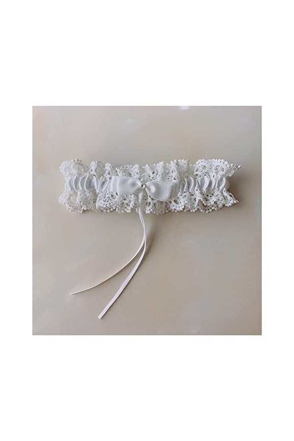BAtlam Mesdames fête de Mariage mariée Dentelle Bleu Jambe Anneau Boucle Bas jarretière Ceinture Couleur : 8 Rose, Taille : 