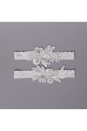 Perles Dentelle Jarretières De Mariage Fleur Sexy 2pcs Jarretières pour Femmes/Femmes/Mariée Nouvel Anneau De Cuisse Jarretiè