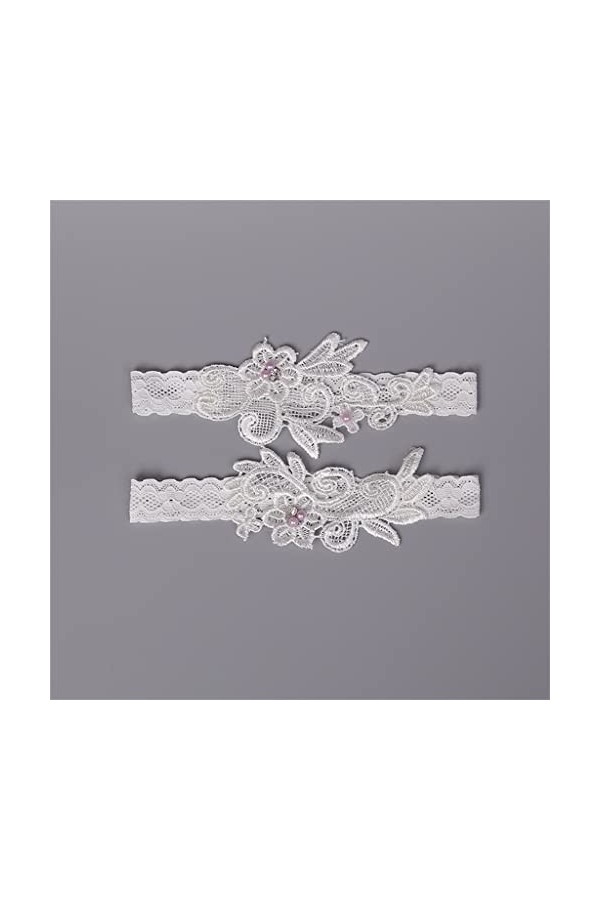 Perles Dentelle Jarretières De Mariage Fleur Sexy 2pcs Jarretières pour Femmes/Femmes/Mariée Nouvel Anneau De Cuisse Jarretiè