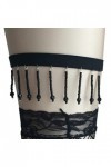 EXENXA Retro Trend Forward Trend Punk Metal Black Women Body Chain Leg Ring Sling Color : Black, Size : 3pcs Black 3pcs 